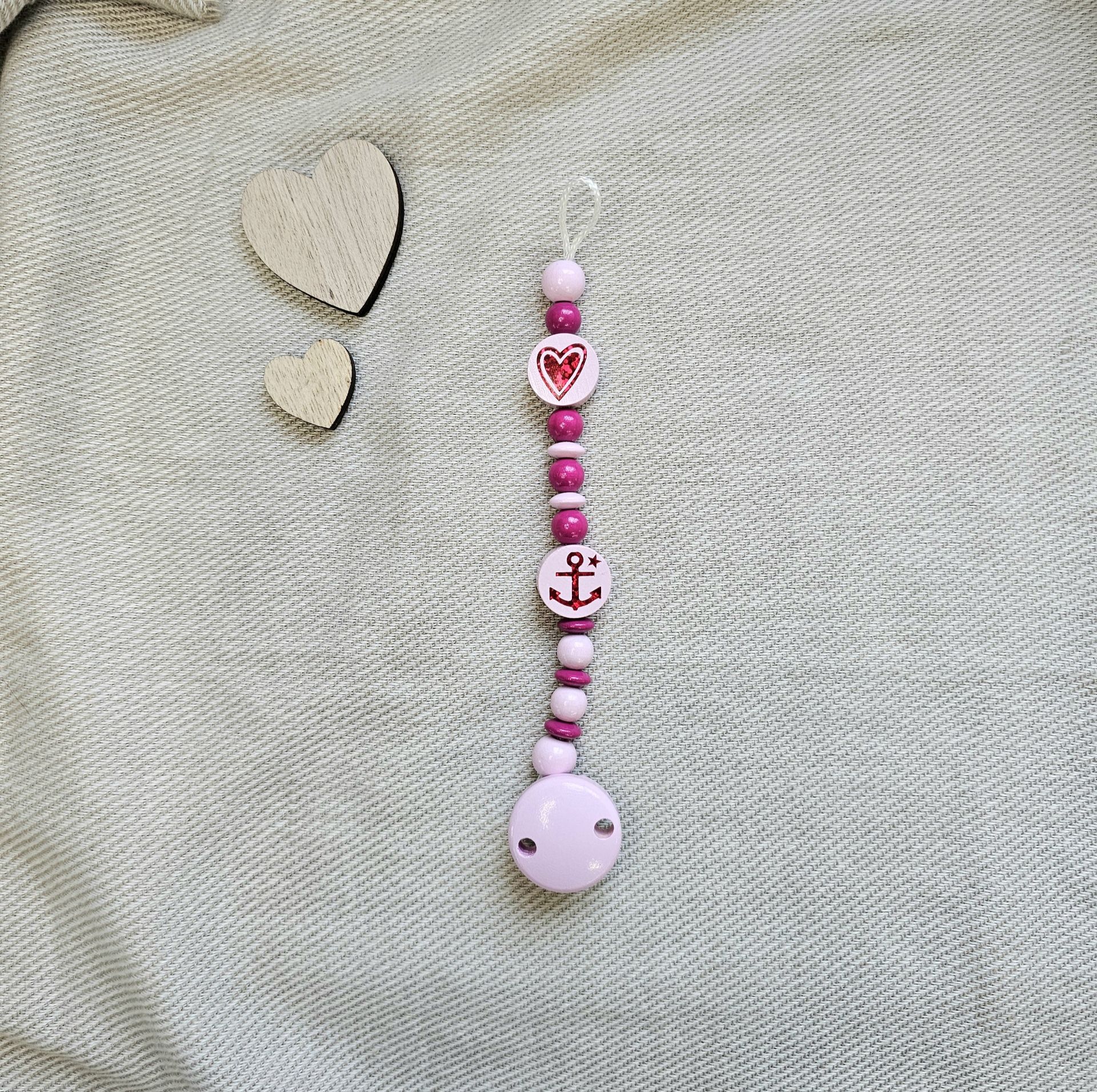 Pink pacifier chain craft kit III